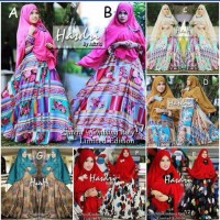 gamis Sutra kembang italy By Hasdry (Gamis sutra mewah+khimar)
