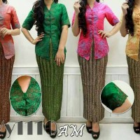 Setelan Kebaya Encim Lengan Pendek BD 02