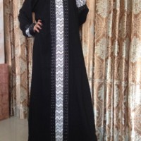 Abaya Saudi Gamis Jalabiyah Dubai Middle Strip