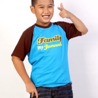 KAOS MUSLIM ANAK (DISKON 10%) FAMILY MY JANNAH LAKI2