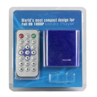 Mini MultiMedia HDD Player with TF Card Full HD 1080P HDMI - Black