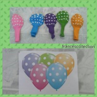 balon gambar polkadot