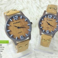 Jam Tangan Pasangan Couple Watch Fashion Modis Keren Fossil