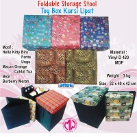 Foldable storage toy box organizer (sofa kursi lipat)