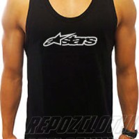 KAOS SINGLET DISTRO RACING ALPINESTAR / ASTAR PUTIH TERLARIS
