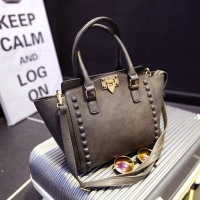tas pesta tenteng hermes warna abuabu gray stud fashion wanita import