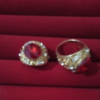 Cincin Batu Akik Merah Delima