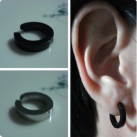 Anting huggies jepit cowok tanpa tindik 1pasang