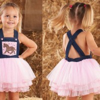 Mud Pie Cowgirl Overall Dress