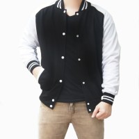 Jual jaket baseball varsity polos fleece pria murah Murah