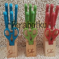 Pisau set / Knife Set Dapur Merek Q2 Warna