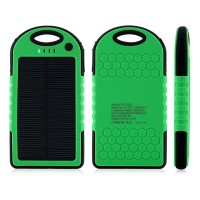 Jual Solar Power Bank Tenaga Matahari / Surya - Waterproof - 5000mah Murah
