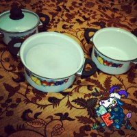 Jual panci set enamel 3 susun Murah