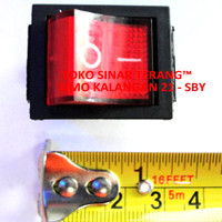 Saklar KOTAK Switch ON OFF 15A + Lampu Indikator MERAH/ RED Elektro AC