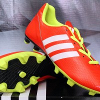 Sepatu Bola / Futsal / Adidas 11Nova Orange Strip Putih KW Super