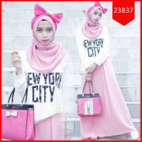 Fashion Hijab Setelan Pinky Naufalyn | Dress setelan Pinky Naufalyn