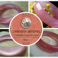 Jual Gelang Batu Giok Asli Moonstone Pink Chalcedony Murah