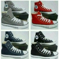 sepatu converse allstar tinggi (high)abu,merah,biru,hitam+dus