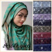jilbab segiempat silk gucci