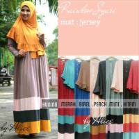 RAINBOW GAMIS BERGO SYARI JERSEY FIT TO XL