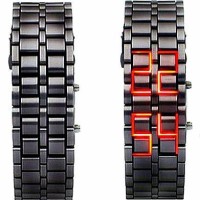 Jual Tokyo Flash Samurai Iron Metal Case jam tangan besi pria led watch Murah