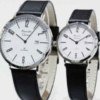 jam tangan pria/wanita alexandre christie sepasang Ac 8433 plt putih