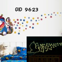 Jual Wall Stiker Glow In The Dark Uk.60x90 Doraemon Sapu Terbang Murah