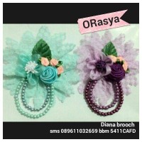 Diana Brooch / bross hijab jilbab cantik dan murah