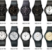 Jual JAM TANGAN CASIO ANALOG MQ-24 MQ24 ORIGINAL - BLACK / WHITE Murah