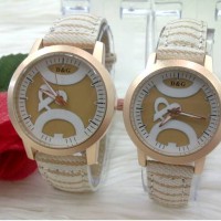 JAM TANGAN D&G COUPLE KANVAS(SEPASANG(
