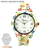 JAM TANGAN SEMI KERAMIK GENEVA ORCHID FULL SET