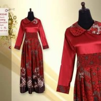 gamis batik/gaun batik/long dress/busana muslim/batik jogja