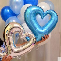 Jual Balon Foil Love Hati Tengah Lubang Murah
