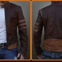 Jual Jaket X - man / Jaket Kulit Wolverine / X-man cokelat Murah