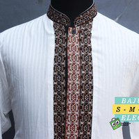 Baju Koko Bordi Elegant, Baju Koko Pria, Baju Koko Trendy