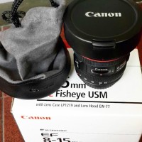 Lensa Kamera DSLR Canon EOS EF 8-15mm f/4 Fisheye Ori Datascript