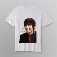 Jual Lee Min ho senyum sexy kaos V-neck t-shirt tees DTG A3 putih Murah