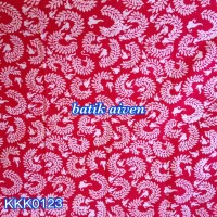 KKK0123 Kain batik cap motif bulir padi (khas Ngawi)