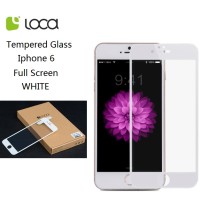 Jual Iphone 6 Full Screen LOCA Tempered Glass Screen Protector WHITE Murah