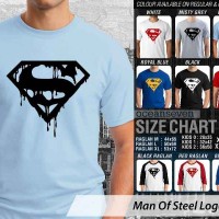 Jual KAOS DISTRO OCEANSEVEN - SUPERMAN MAN OF STEEL LOGO Murah