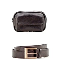 Ikat Pinggang Pria Philemon Belt Black A.L.I.V.E Sophie Martin Paris