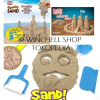 Mainan Anak Squishy Play Sand Pasir patung istana kepala boneka kitty