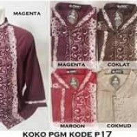 Baju Koko Dewasa PGM P-017 Bahan Katun