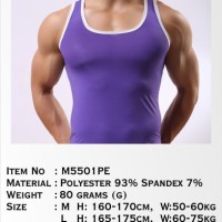 Tank Top Pria / Men's Gym Wear Sempak - Purple