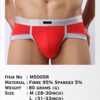 Celana Dalam Pria Sempak Boxer Brief - Red