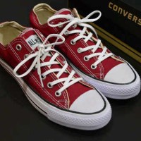 sepatu converse allstar low merah marun grade ori
