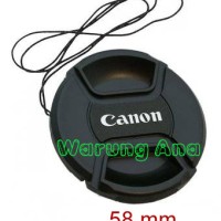 Jual Lens Cap Canon(Tutup lensa Canon) 58mm Murah