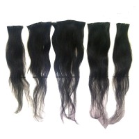 RAMBUT CLIP 100% HUMAN MANUSIA ASLI HAIR EXTENSION LURUS 5 LAYER / SET