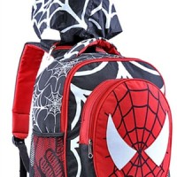 Jual Tas Sekolah Anak / Tas Anak Laki Laki Motif Spiderman Bertopi GYN 4633 Murah