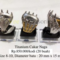 Grosir Ring / Emban Cincin Titanium Cakar Naga / Elang